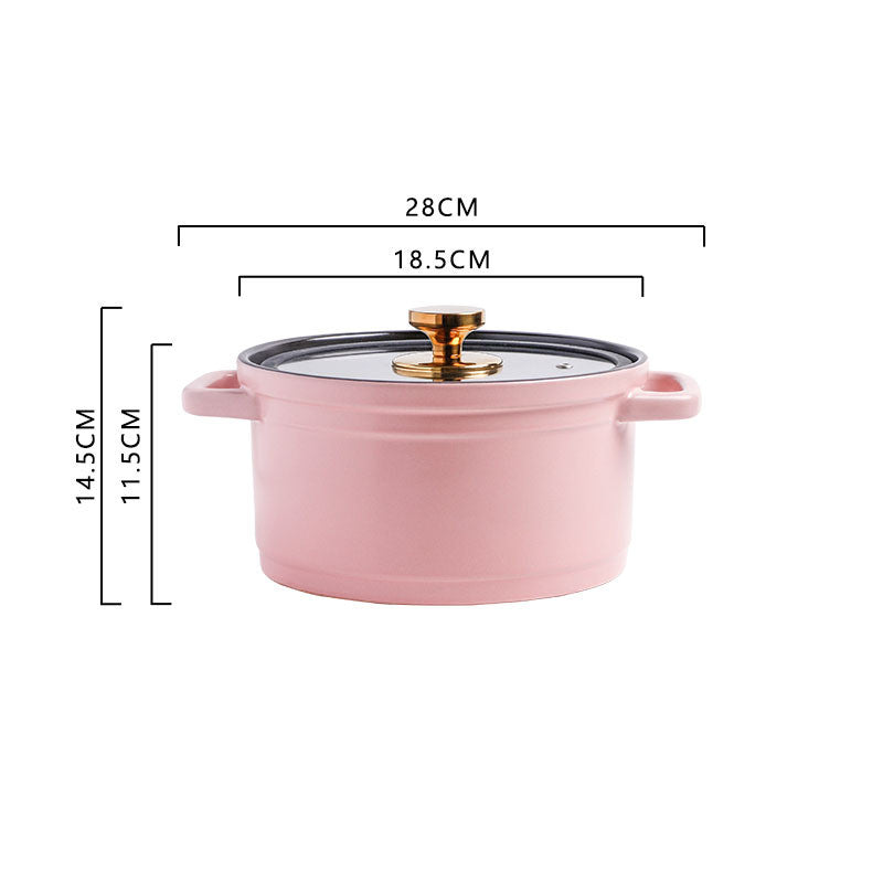 Nordic Ceramic Large-capacity Stock Pot