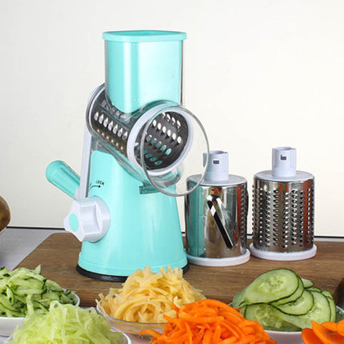 Manual Round Mandoline Slicer Multifunction Vegetable Cutter And Grater