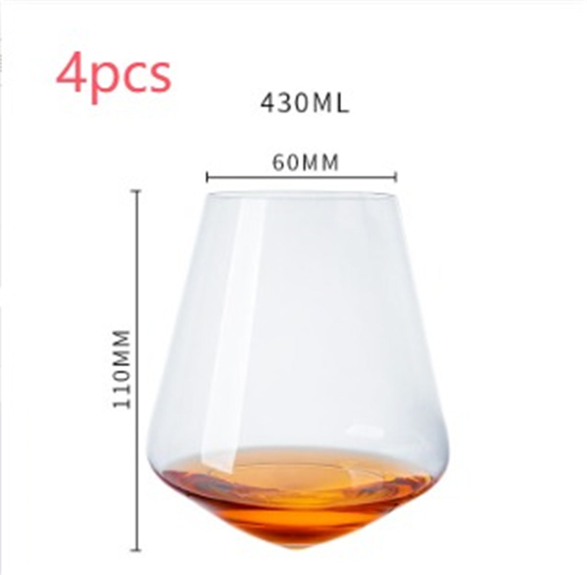 Tumbler Crystal Handmade Wine Glass