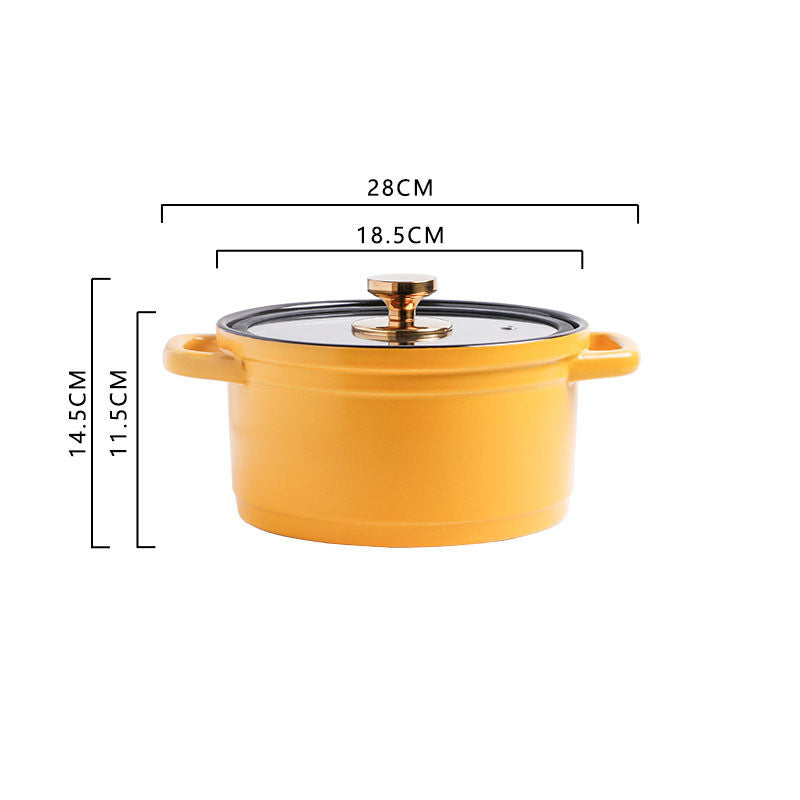 Nordic Ceramic Large-capacity Stock Pot