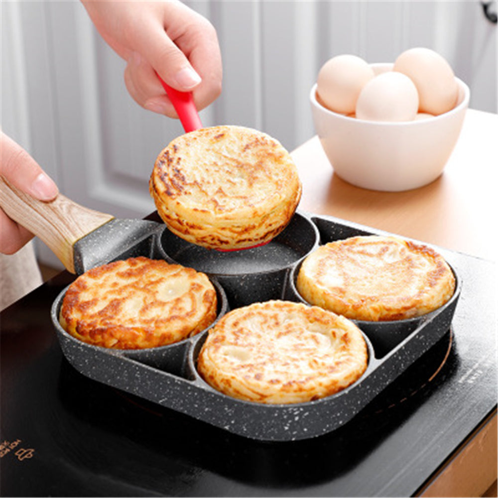 4-Hole Nonstick Multifunction Frying Pan For Eggs Pancakes