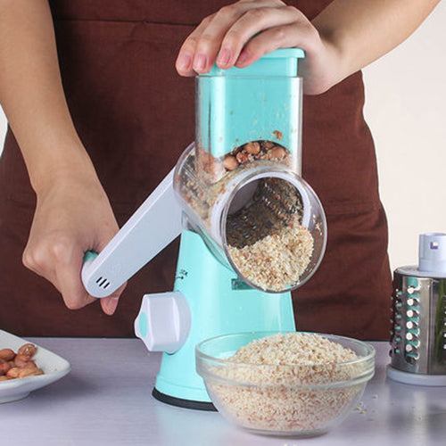 Manual Round Mandoline Slicer Multifunction Vegetable Cutter And Grater
