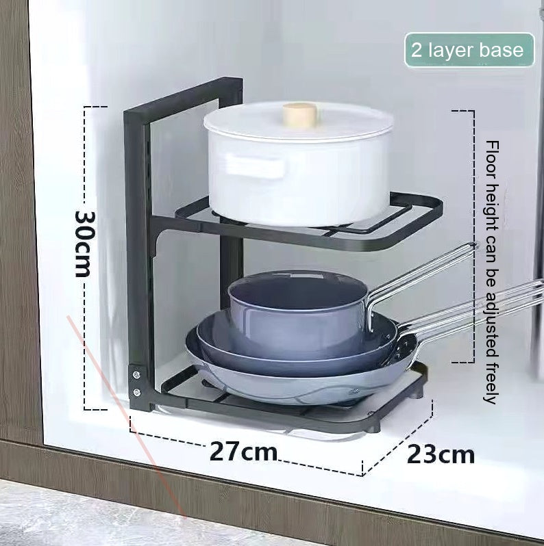 Kitchen Stainless Steel Storage Pot Rack