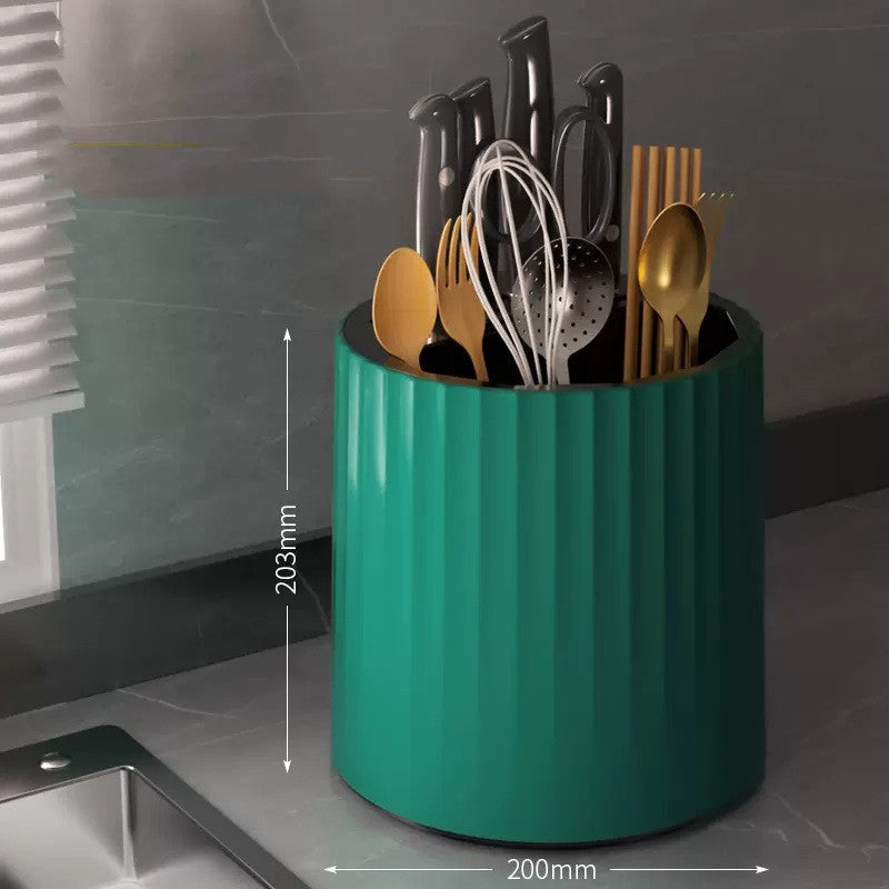 Rotary Kitchen Knife Storage Rack Tool