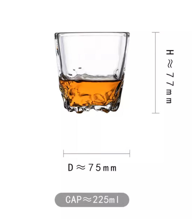 Whiskey Four Square Crystal Glass
