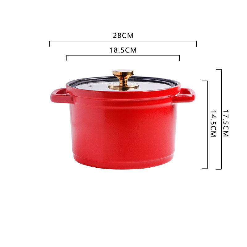 Nordic Ceramic Large-capacity Stock Pot