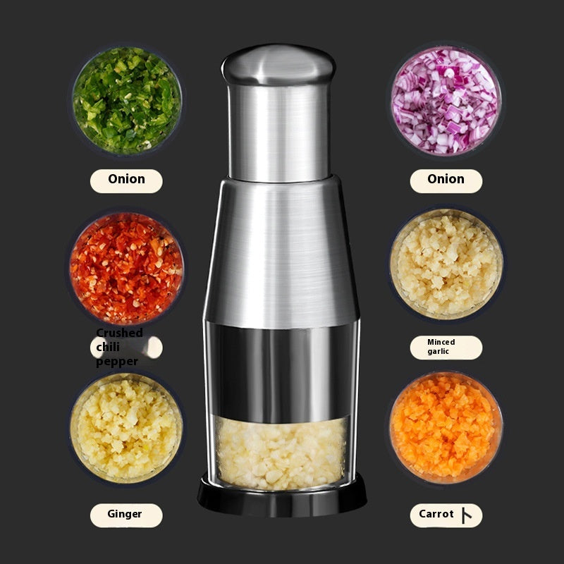 Manual Garlic Crusher And Vegetable Chopper Kitchen Tool