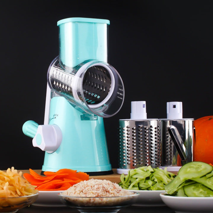 Manual Round Mandoline Slicer Multifunction Vegetable Cutter And Grater