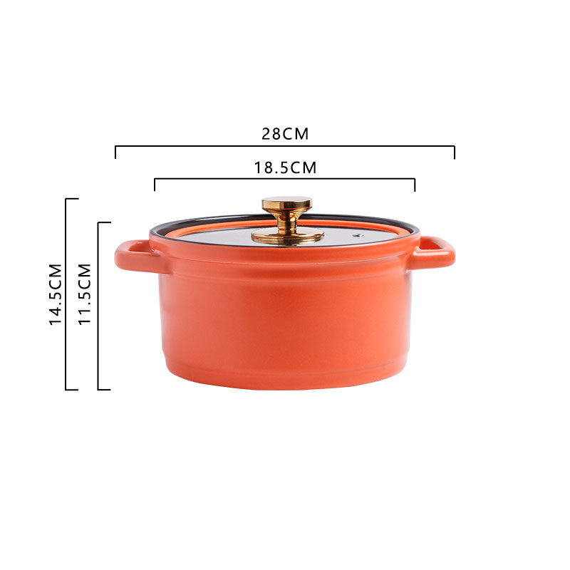 Nordic Ceramic Large-capacity Stock Pot